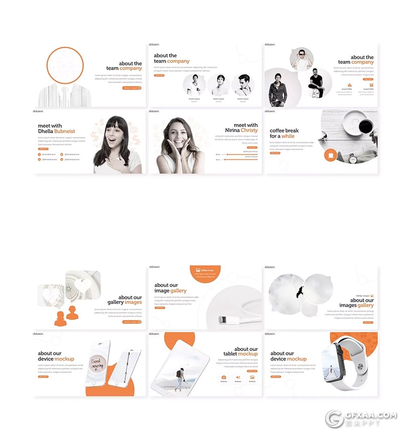 30页扁平化商务风格数据汇报工作分析统计PPT模板 - 顶尖PPT