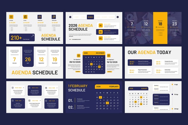 高级商务会议议程安排PPT模板 - 顶尖PPT