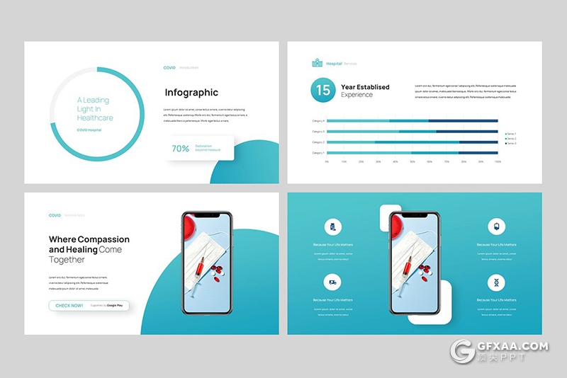 31页新冠病毒预防治疗医疗简报医院介绍PPT模板 - 顶尖PPT