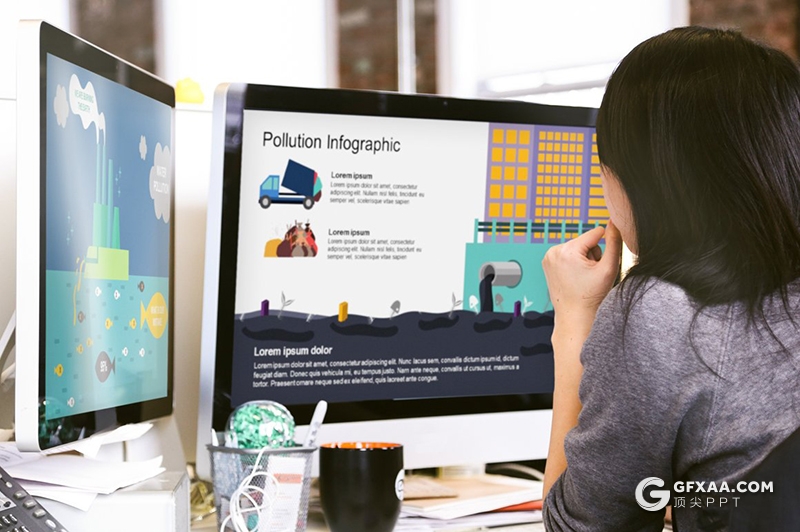 64页生态环境保护绿化节能环保大自然宣传介绍PPT插画模板 - 顶尖PPT