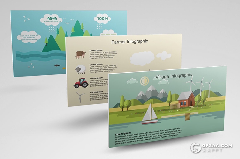 64页生态环境保护绿化节能环保大自然宣传介绍PPT插画模板 - 顶尖PPT