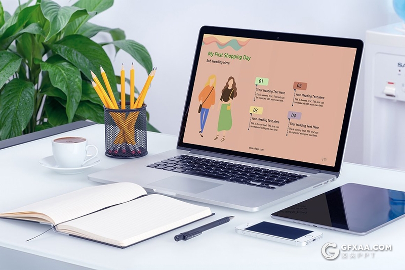 71页扁平化卡通人物日常生活学校活动比赛插画PPT模板 - 顶尖PPT