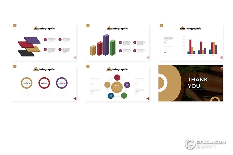 30页圆角矩形组合设计蔬菜果蔬介绍展示PPT模板5种主题配色 - 顶尖PPT