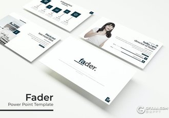 30页5种主题配色国外极简文艺风格PPT模板 - 顶尖PPT