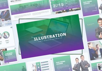 专业数据分析可视化插画Keynote图表 - 顶尖PPT