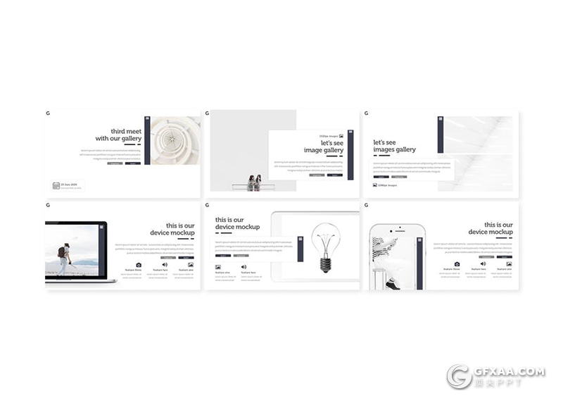 30页极简文艺国外商务多用途PPT模板5种主题配色 - 顶尖PPT