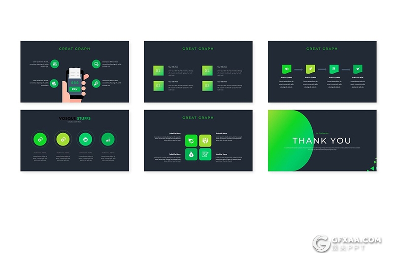 30页简约清新大自然植物介绍宣传PPT模板5种主题配色 - 顶尖PPT