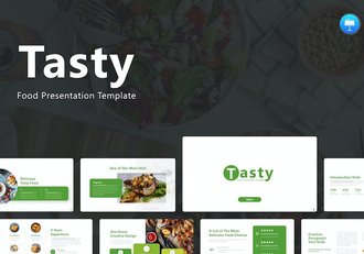 美味食物宣传介绍keynote模板 - 顶尖PPT