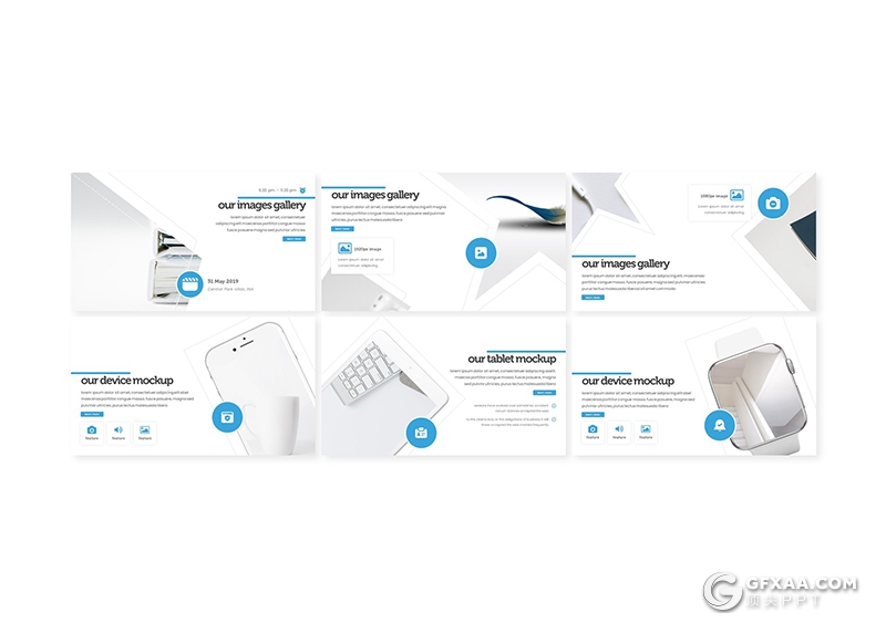 30页国外扁平化极简商务风格团队介绍工作汇报PPT模板5种主题配色 - 顶尖PPT