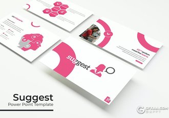 30页创意圆环设计商务团队人员介绍PPT模板5种主题配色 - 顶尖PPT