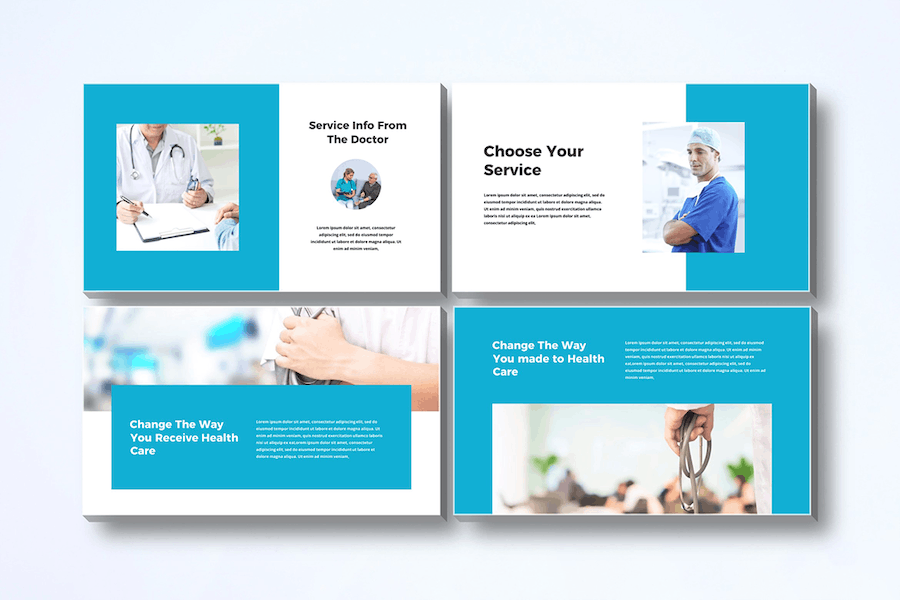 医疗机构团队介绍Keynote模板 - 顶尖PPT