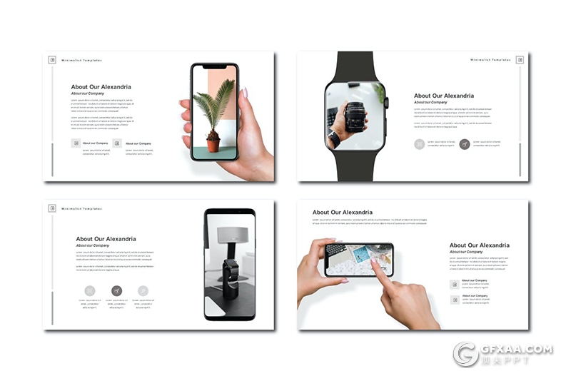 64页极简文艺风格室内装修设计公司宣传介绍PPT模板 - 顶尖PPT