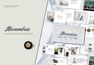 64页极简文艺风格室内装修设计公司宣传介绍PPT模板 - 顶尖PPT