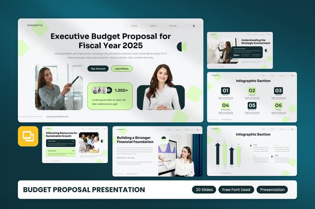 行政预算提案PPT模板 - 顶尖PPT