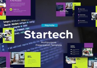 专业现代科技主题演讲Keynote模板 - 顶尖PPT