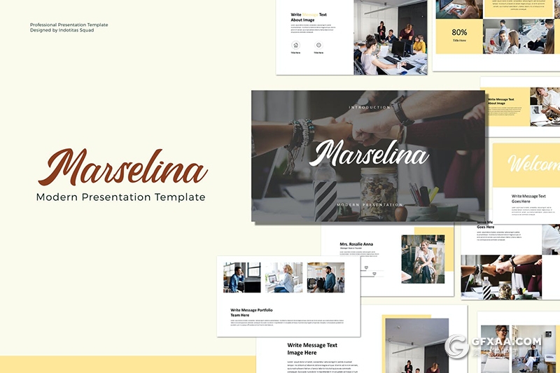 50页简约时尚商务风格工作汇报项目总结通用PPT模板 - 顶尖PPT