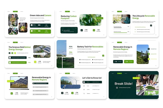 可再生能源项目PPT介绍模板 - 顶尖PPT