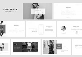 极简设计商务演讲方案PPT模板 - 顶尖PPT