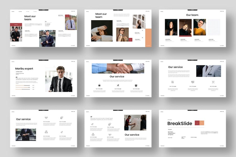 简约风格商业商务计划总结PPT模板 - 顶尖PPT