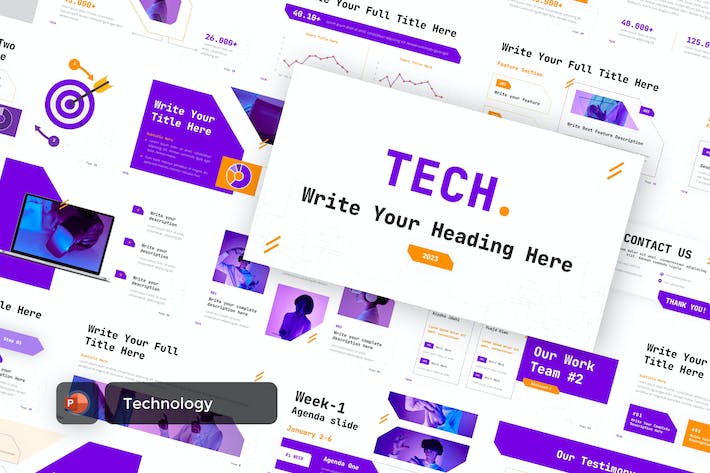 技术创新应用展示方案PPT模板 - 顶尖PPT