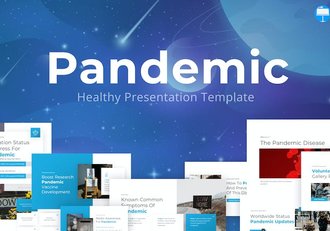 天空之蓝现代医学研究keynote模板 - 顶尖PPT