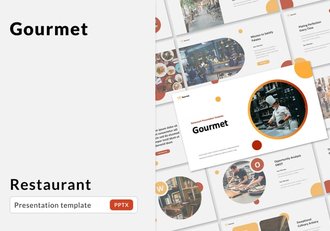 美食餐厅选择展示PPT模板 - 顶尖PPT