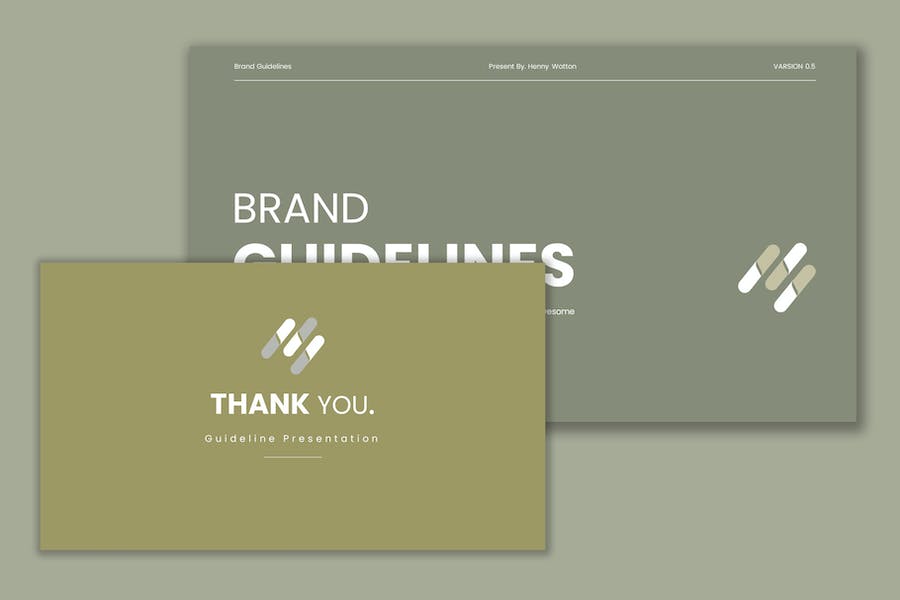 企业品牌视觉识别系统指南PPT模板 - 顶尖PPT