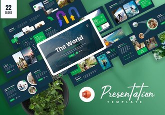 户外旅游探险运动PPT模板 - 顶尖PPT