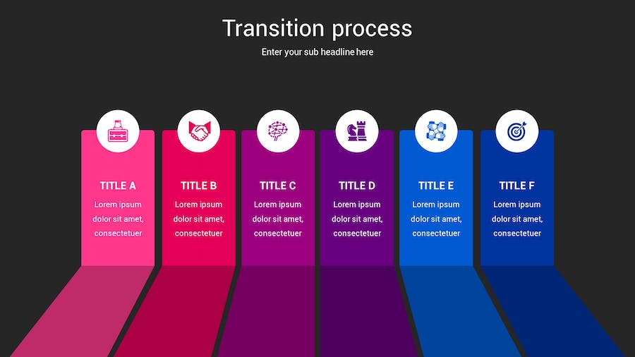 流程转换图形方案规划Keynote模板 - 顶尖PPT