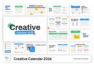 2026年创意简约日历年度工作计划Keynote模板 - 顶尖PPT