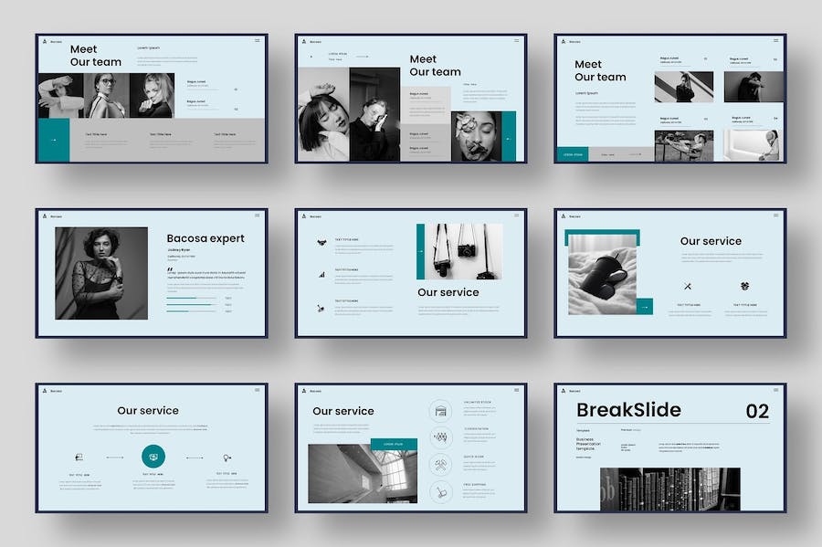 大气杂志商务风商业计划企业合作多用途keynote模板 - 顶尖PPT