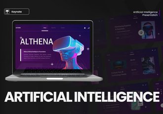 人工智能科技创新应用Keynote模板 - 顶尖PPT
