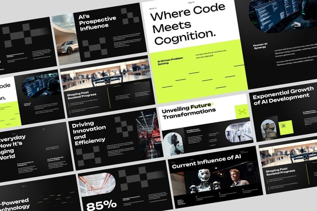 AI人工智能技术PPT模板 - 顶尖PPT