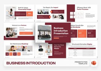 商业服务企业介绍宣传PPT模板 - 顶尖PPT