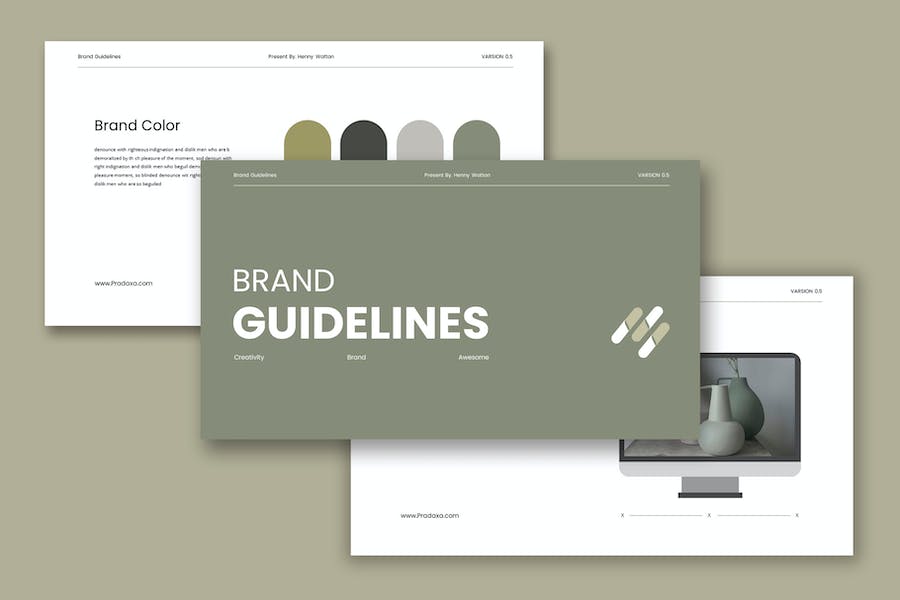 企业品牌视觉识别系统指南PPT模板 - 顶尖PPT