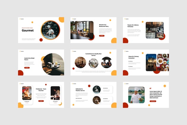 美食餐厅选择展示PPT模板 - 顶尖PPT