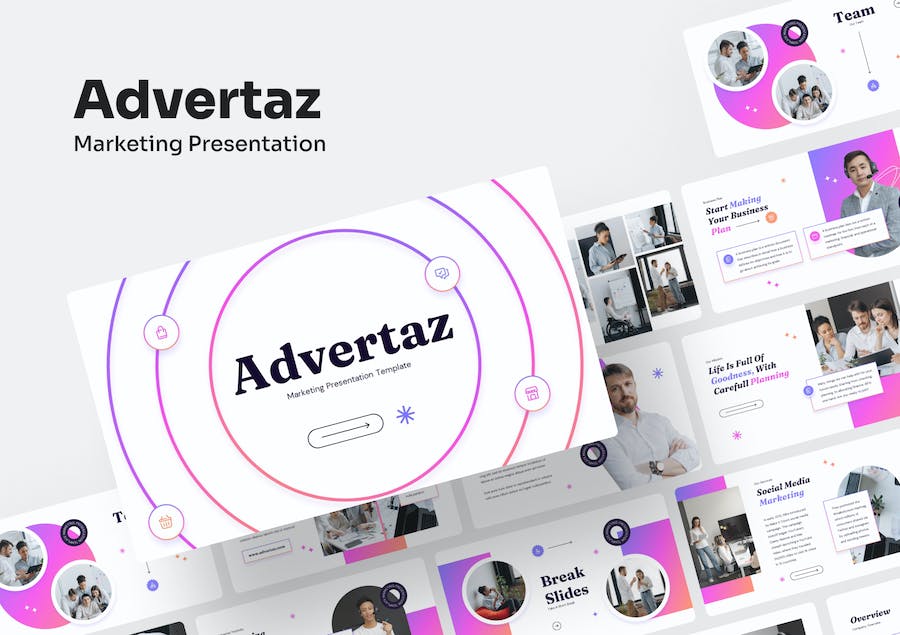 营销推广策略执行方案讲述Keynote模板 - 顶尖PPT