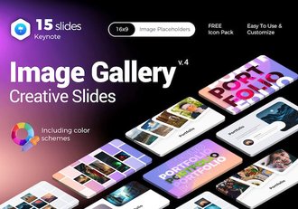 创意图片展示keynote模板 - 顶尖PPT
