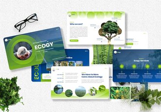 生态环保绿色环境保护宣传PPT模板 - 顶尖PPT