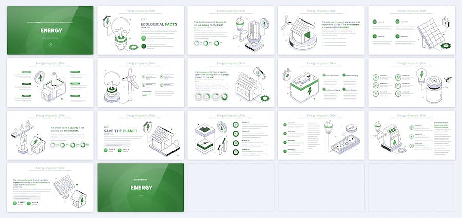 新能源概念图形keynote模板 - 顶尖PPT