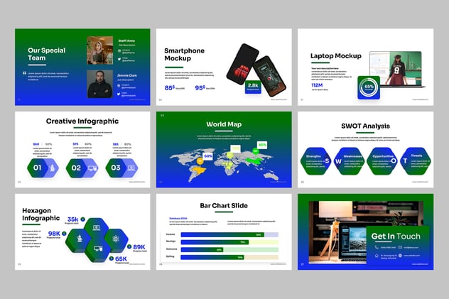 元宇宙虚拟世界科技风格PPT模板 - 顶尖PPT