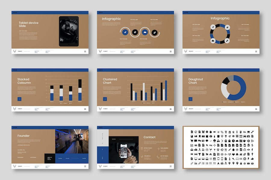 摄影作品集商务展示Keynote模板 - 顶尖PPT