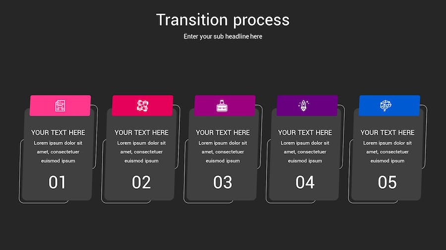 流程转换图形方案规划Keynote模板 - 顶尖PPT