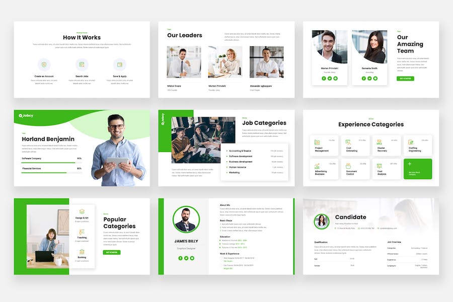 工作公告板信息发布主旨展示Keynote模板 - 顶尖PPT