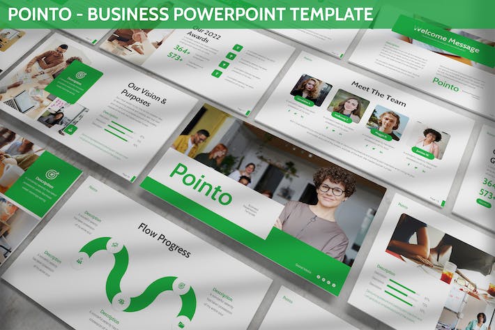 绿色大气商业计划团队介绍年计划总结多用途PPT模板 - 顶尖PPT