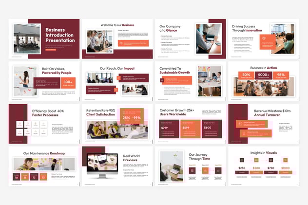 商业服务企业介绍宣传PPT模板 - 顶尖PPT