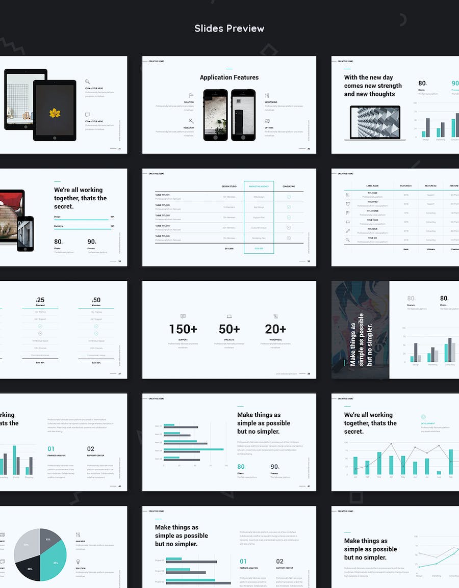 欧美极简文艺商务工作计划总结通用PPT模板 - 顶尖PPT