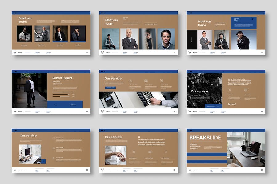 摄影作品集商务展示Keynote模板 - 顶尖PPT