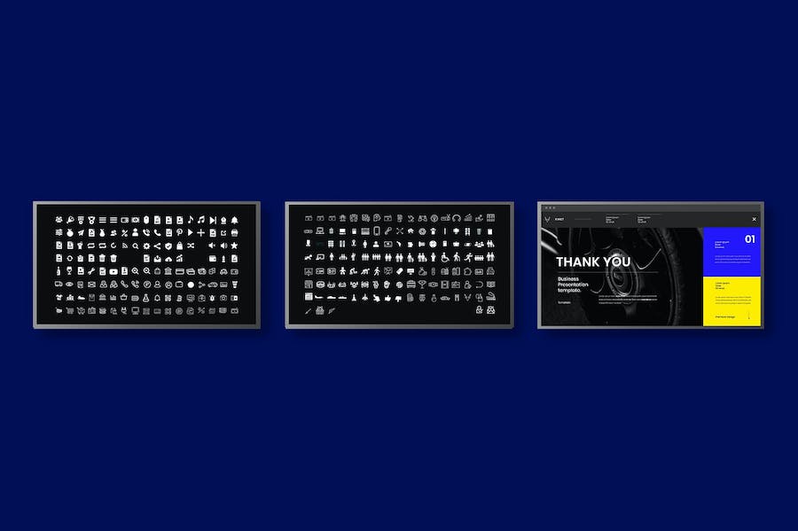 蓝色动感商务提案Keynote模板 - 顶尖PPT
