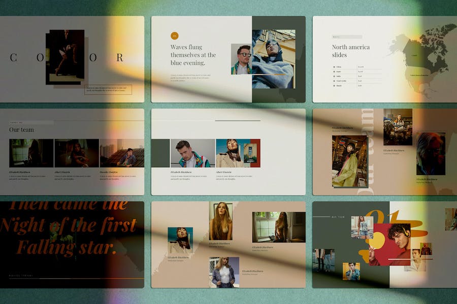 复古做旧国外潮流风格通用keynote模板 - 顶尖PPT